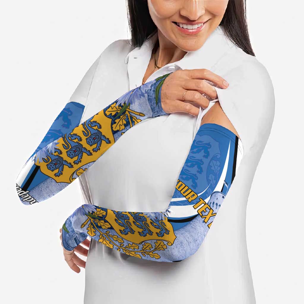 Estonia Independence Day Personalized Arm Sleeves Pikk Hermann Tower Estonian Pride