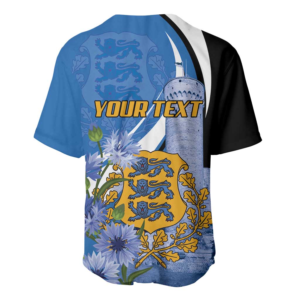 Estonia Independence Day Personalized Baseball Jersey Pikk Hermann Tower Estonian Pride