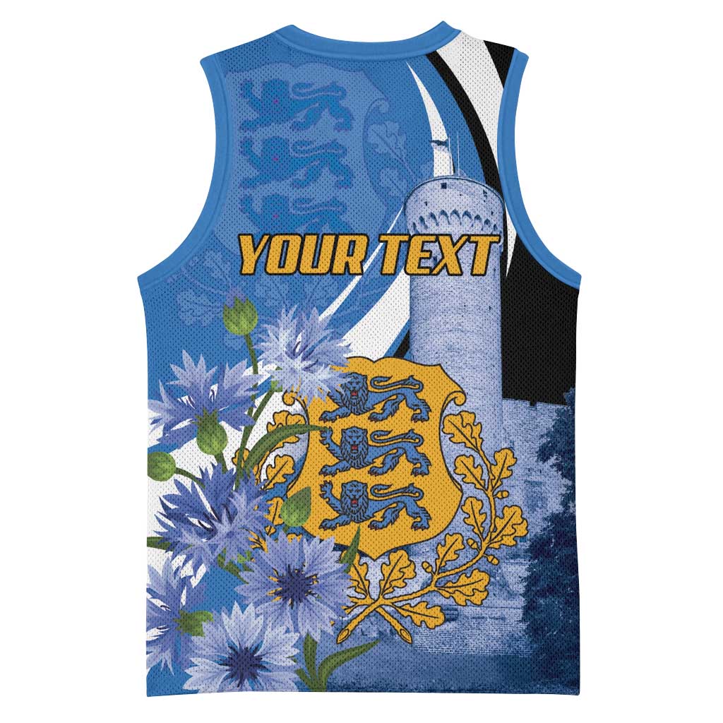 Estonia Independence Day Personalized Basketball Jersey Pikk Hermann Tower Estonian Pride