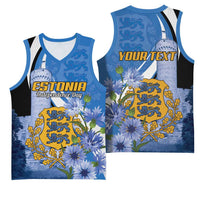 Estonia Independence Day Personalized Basketball Jersey Pikk Hermann Tower Estonian Pride