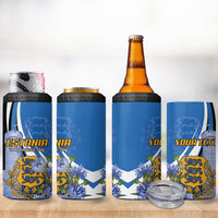 Estonia Independence Day Personalized 4 in 1 Can Cooler Tumbler Pikk Hermann Tower Estonian Pride