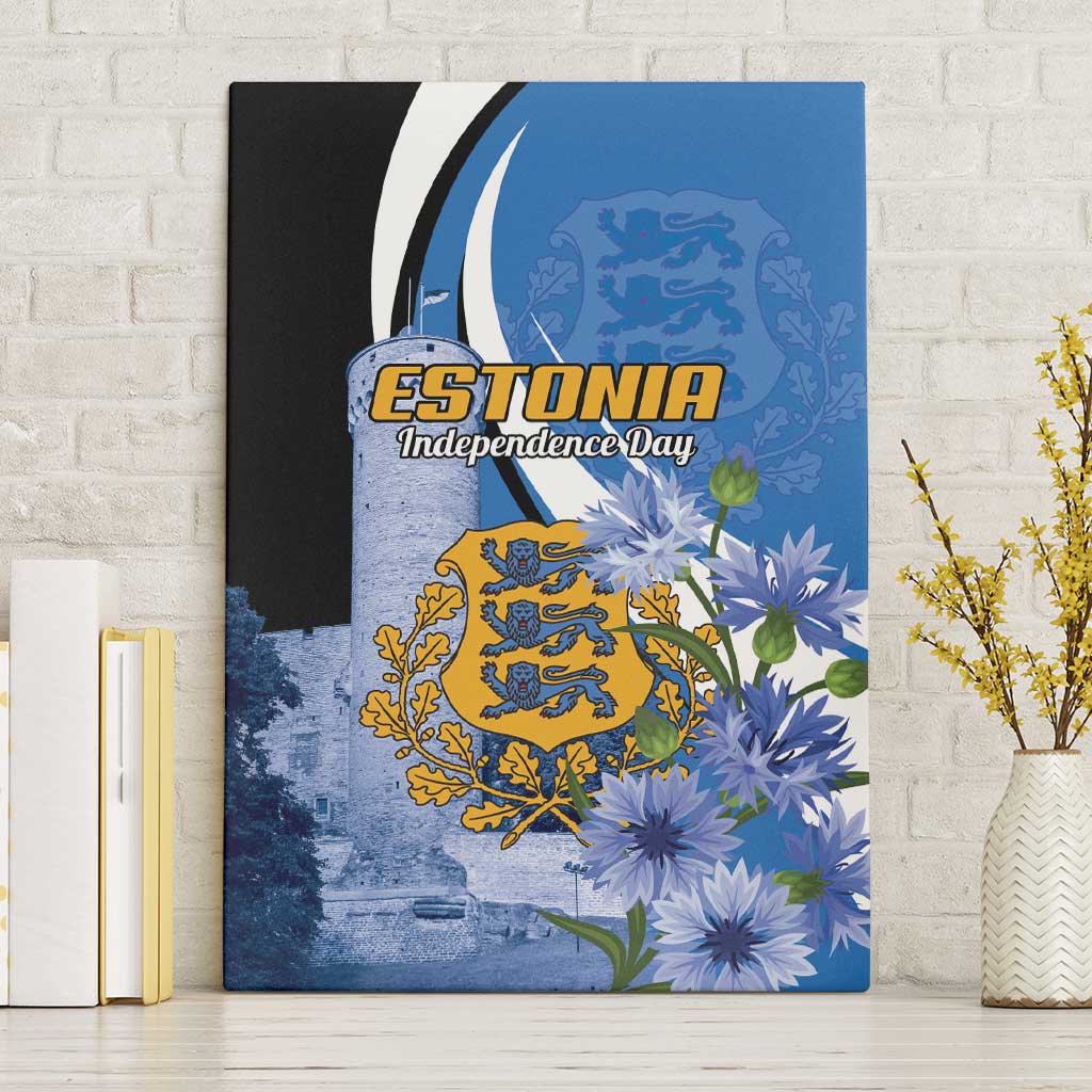 Estonia Independence Day Canvas Wall Art Pikk Hermann Tower Estonian Pride