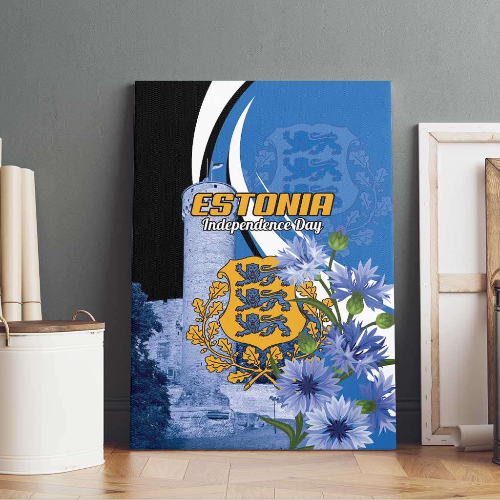 Estonia Independence Day Canvas Wall Art Pikk Hermann Tower Estonian Pride