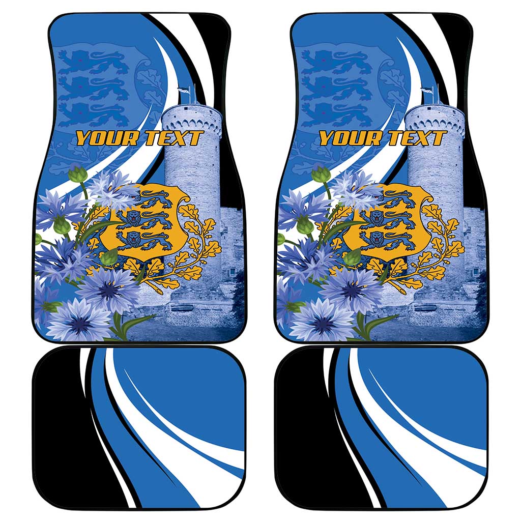 Estonia Independence Day Personalized Car Mats Pikk Hermann Tower Estonian Pride
