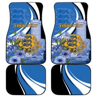 Estonia Independence Day Personalized Car Mats Pikk Hermann Tower Estonian Pride