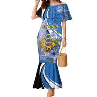 Estonia Independence Day Personalized Family Matching Mermaid Dress and Hawaiian Shirt Pikk Hermann Tower Estonian Pride