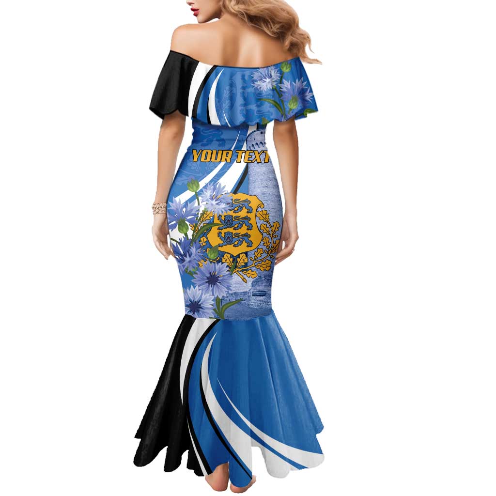Estonia Independence Day Personalized Family Matching Mermaid Dress and Hawaiian Shirt Pikk Hermann Tower Estonian Pride