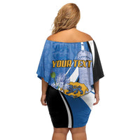 Estonia Independence Day Personalized Family Matching Off Shoulder Short Dress and Hawaiian Shirt Pikk Hermann Tower Estonian Pride
