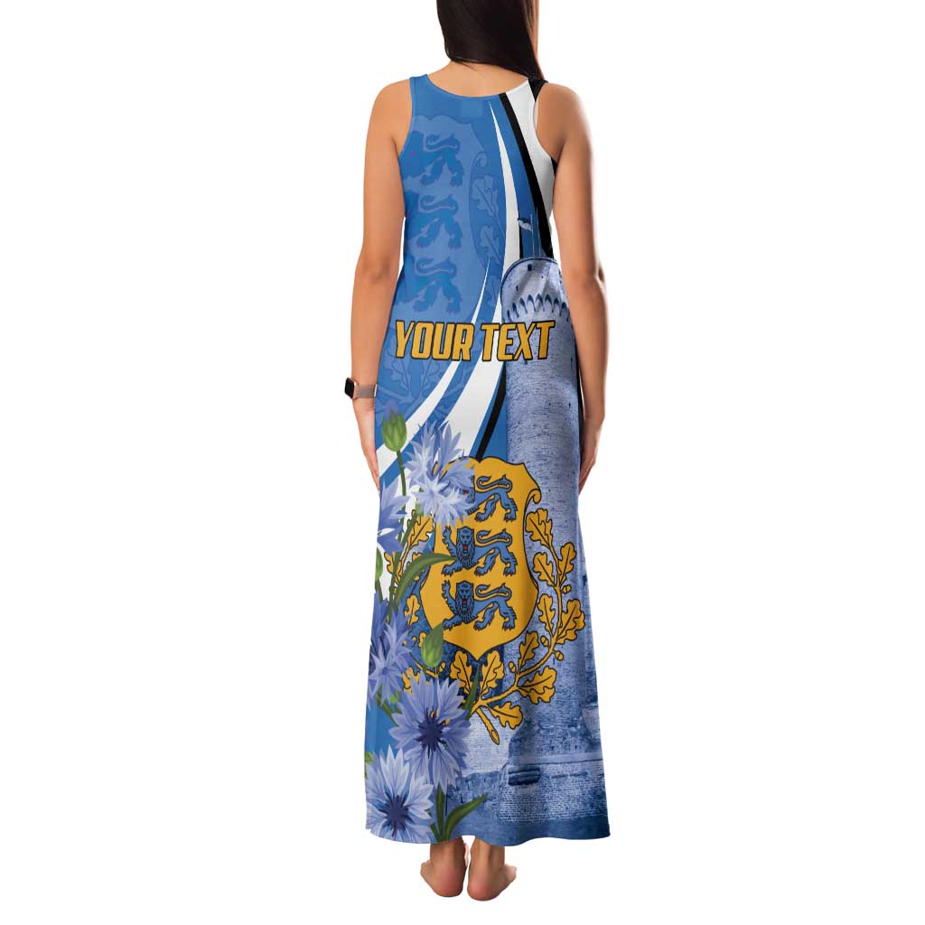 Estonia Independence Day Personalized Family Matching Tank Maxi Dress and Hawaiian Shirt Pikk Hermann Tower Estonian Pride