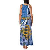 Estonia Independence Day Personalized Family Matching Tank Maxi Dress and Hawaiian Shirt Pikk Hermann Tower Estonian Pride
