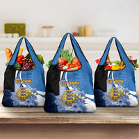 Estonia Independence Day Grocery Bag Pikk Hermann Tower Estonian Pride