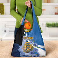 Estonia Independence Day Grocery Bag Pikk Hermann Tower Estonian Pride