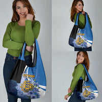 Estonia Independence Day Grocery Bag Pikk Hermann Tower Estonian Pride