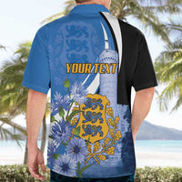 Estonia Independence Day Personalized Hawaiian Shirt Pikk Hermann Tower Estonian Pride