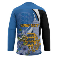 Estonia Independence Day Personalized Hockey Jersey Pikk Hermann Tower Estonian Pride