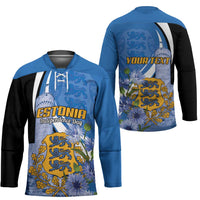 Estonia Independence Day Personalized Hockey Jersey Pikk Hermann Tower Estonian Pride