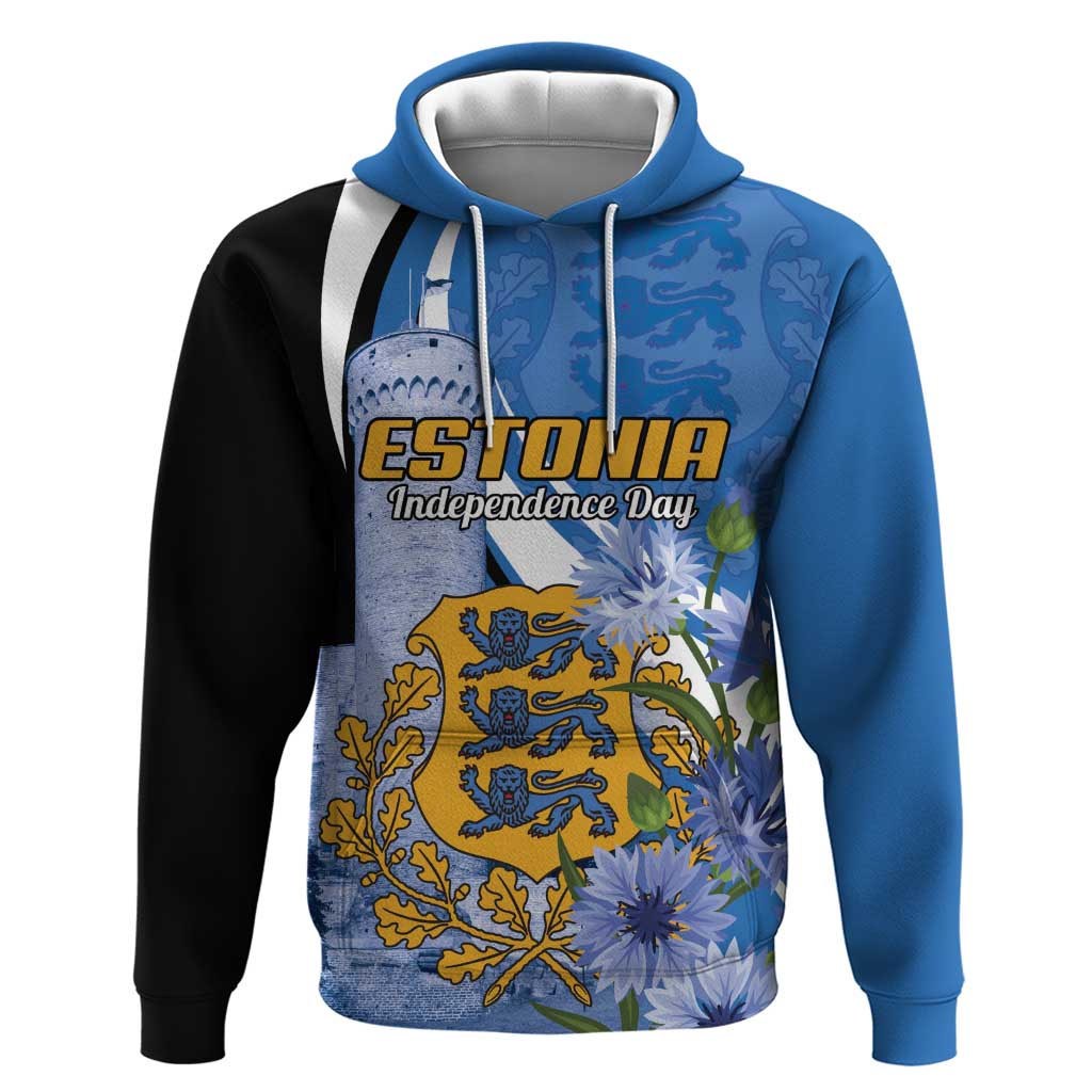 Estonia Independence Day Personalized Hoodie Pikk Hermann Tower Estonian Pride