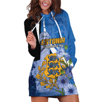 Estonia Independence Day Personalized Hoodie Dress Pikk Hermann Tower Estonian Pride