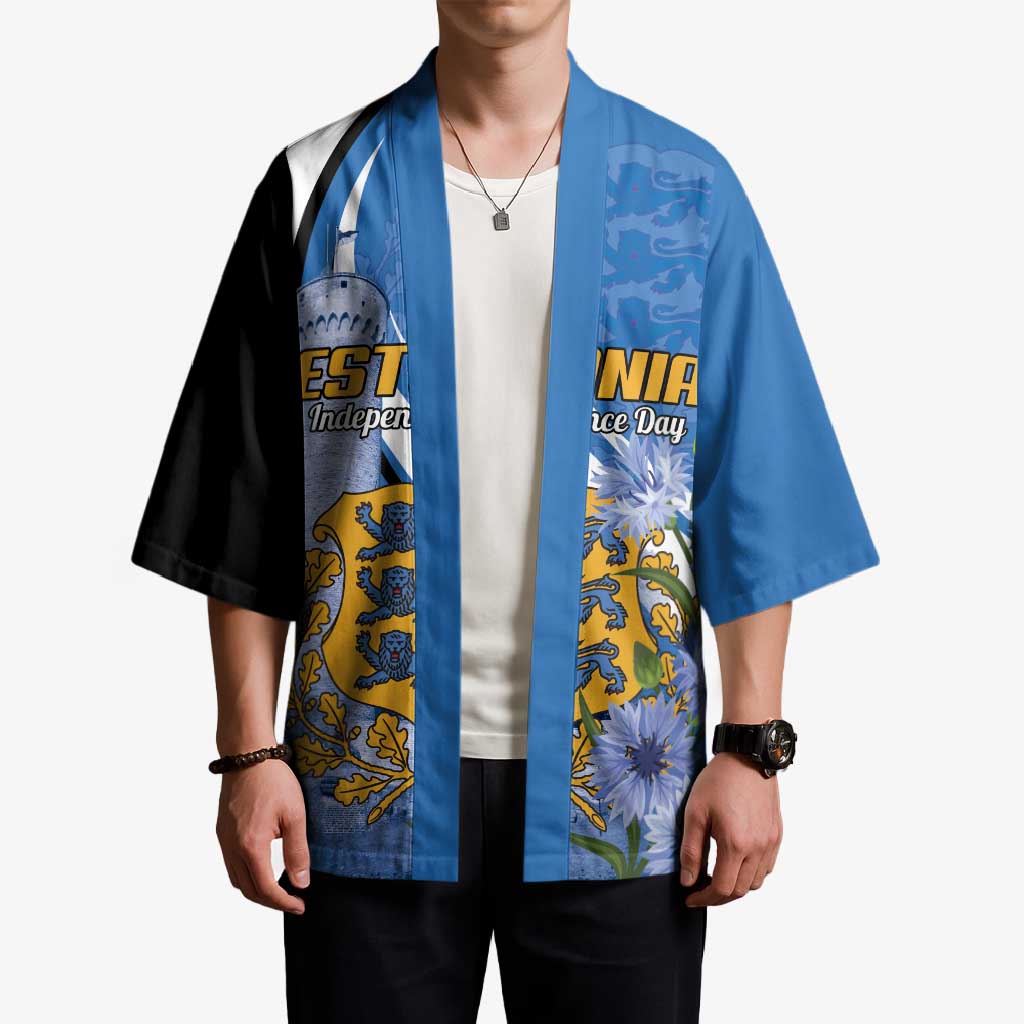 Estonia Independence Day Personalized Kimono Pikk Hermann Tower Estonian Pride
