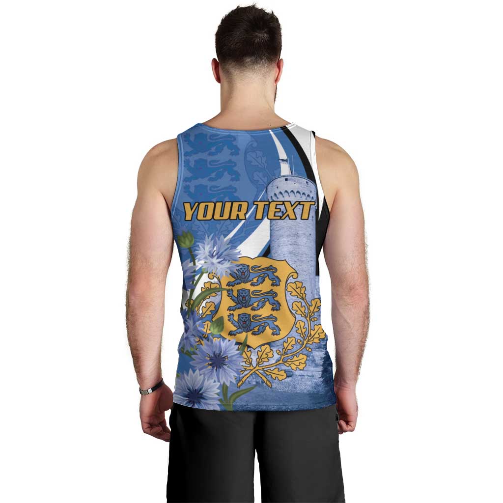 Estonia Independence Day Personalized Men Tank Top Pikk Hermann Tower Estonian Pride