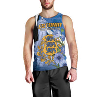 Estonia Independence Day Personalized Men Tank Top Pikk Hermann Tower Estonian Pride
