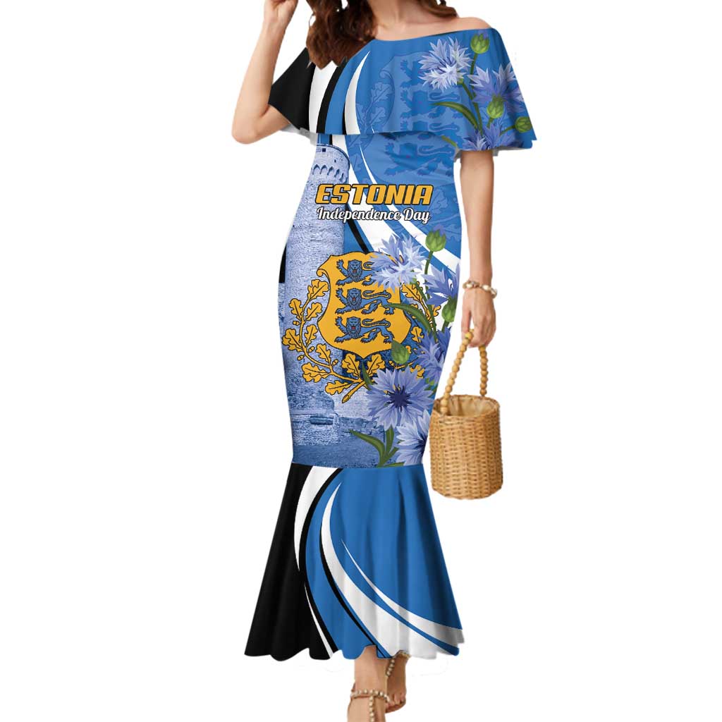 Estonia Independence Day Personalized Mermaid Dress Pikk Hermann Tower Estonian Pride