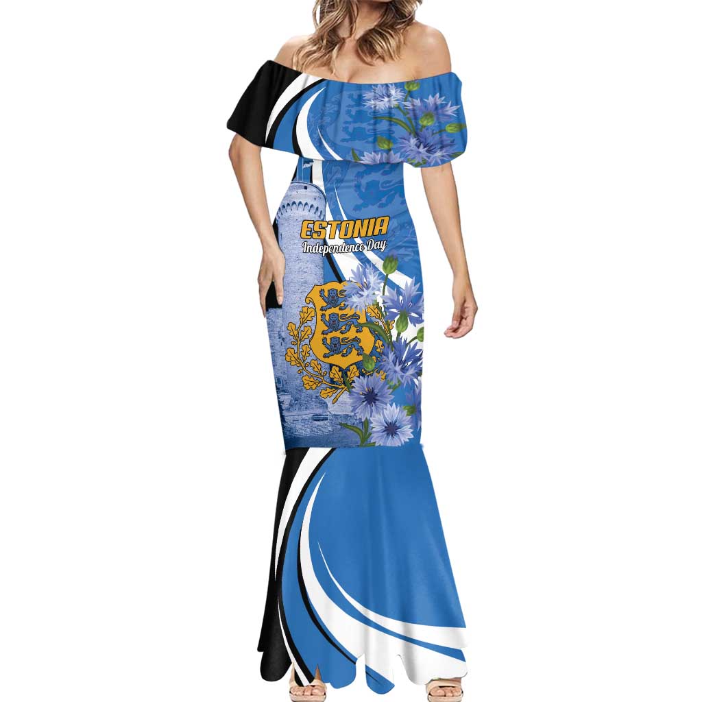 Estonia Independence Day Personalized Mermaid Dress Pikk Hermann Tower Estonian Pride