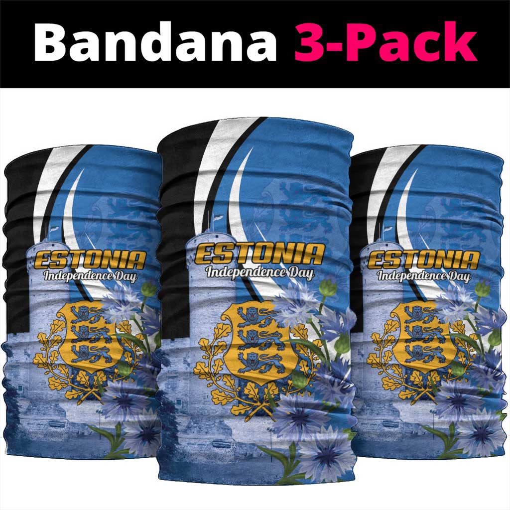 Estonia Independence Day Neck Gaiter Pikk Hermann Tower Estonian Pride