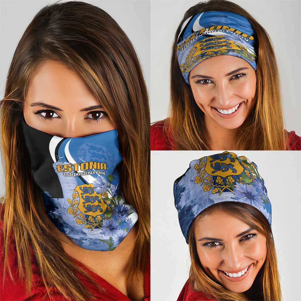 Estonia Independence Day Neck Gaiter Pikk Hermann Tower Estonian Pride