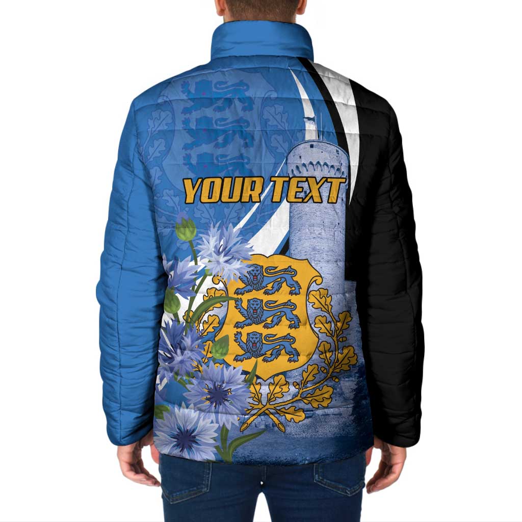 Estonia Independence Day Personalized Padded Jacket Pikk Hermann Tower Estonian Pride