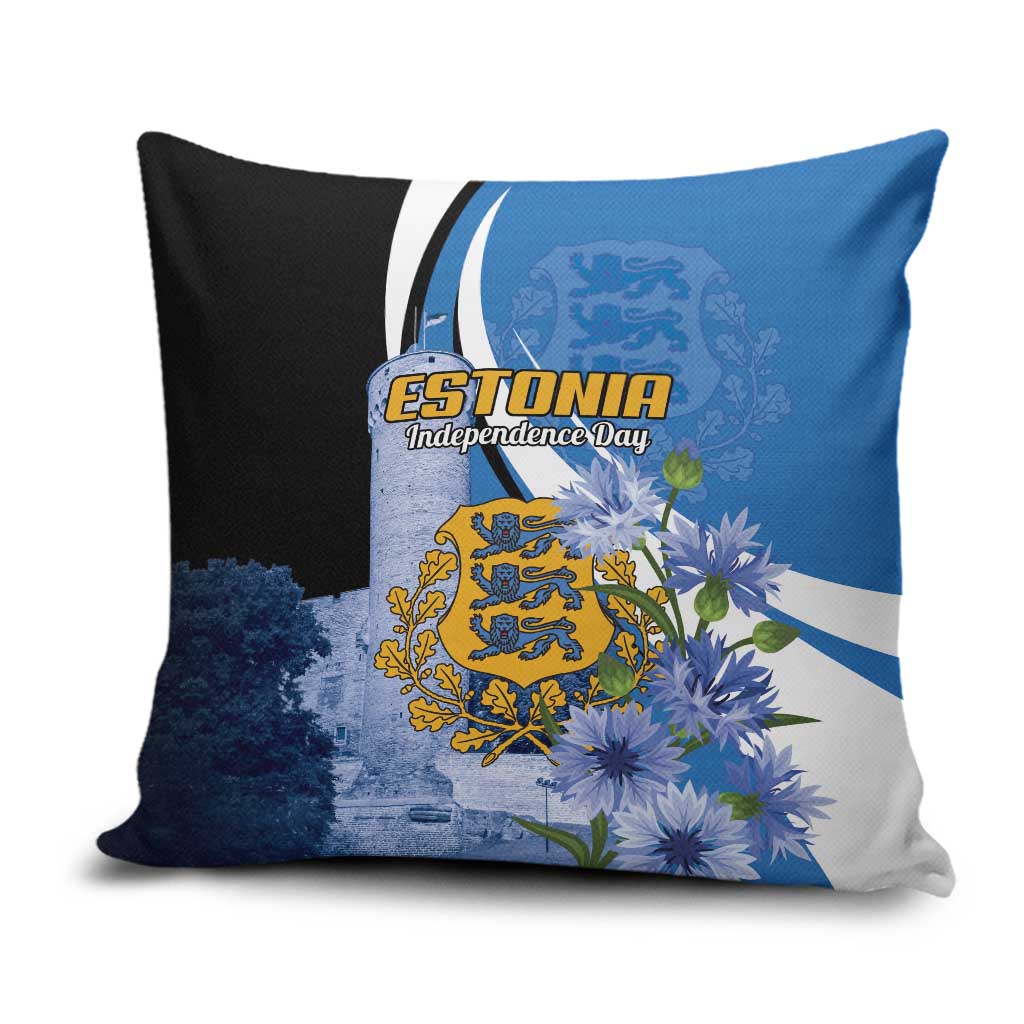 Estonia Independence Day Pillow Cover Pikk Hermann Tower Estonian Pride