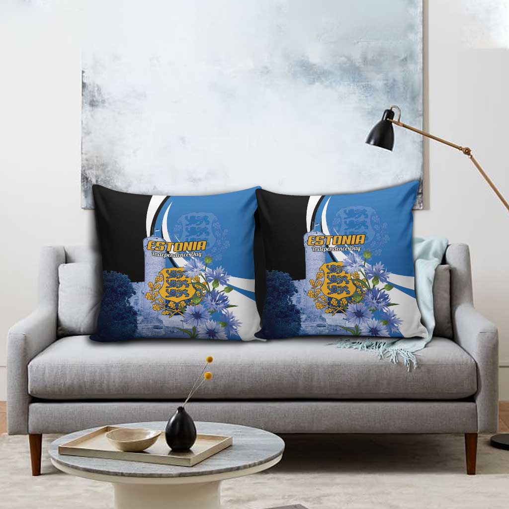 Estonia Independence Day Pillow Cover Pikk Hermann Tower Estonian Pride