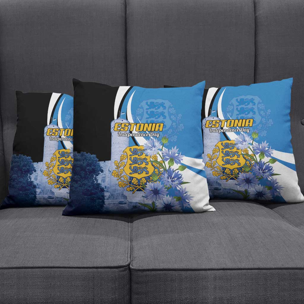 Estonia Independence Day Pillow Cover Pikk Hermann Tower Estonian Pride