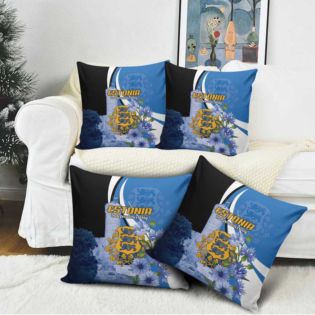 Estonia Independence Day Pillow Cover Pikk Hermann Tower Estonian Pride