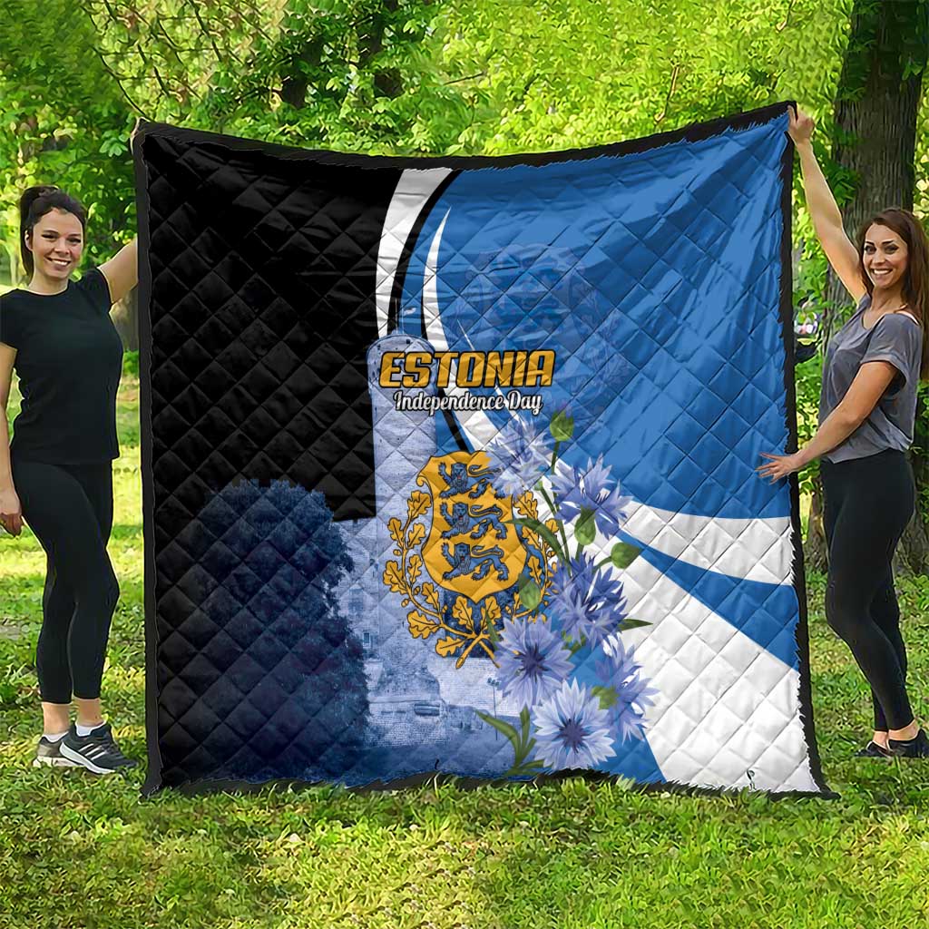 Estonia Independence Day Quilt Pikk Hermann Tower Estonian Pride