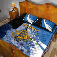 Estonia Independence Day Quilt Bed Set Pikk Hermann Tower Estonian Pride