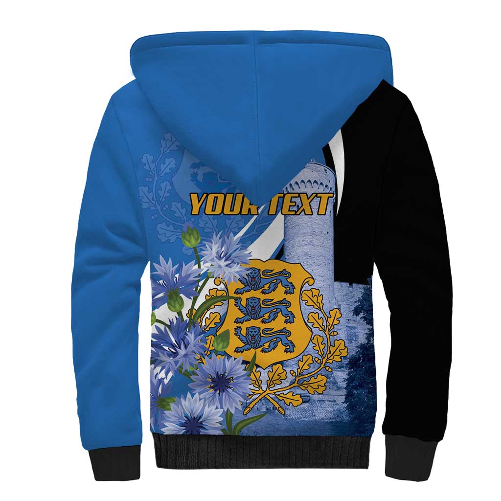 Estonia Independence Day Personalized Sherpa Hoodie Pikk Hermann Tower Estonian Pride