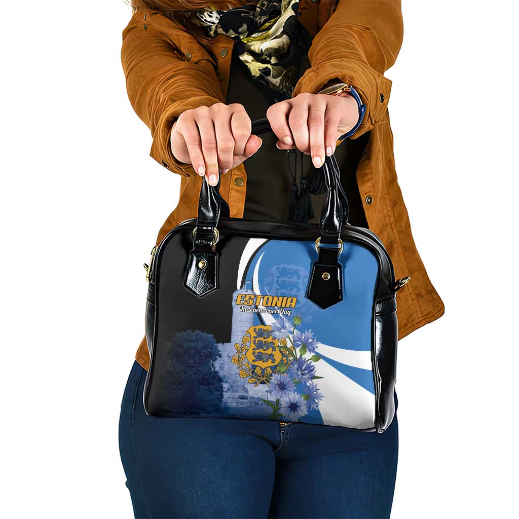 Estonia Independence Day Shoulder Handbag Pikk Hermann Tower Estonian Pride