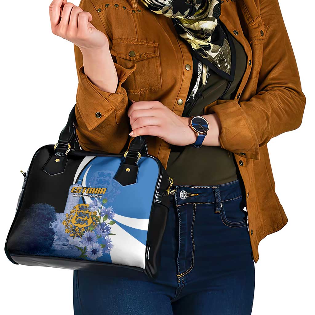 Estonia Independence Day Shoulder Handbag Pikk Hermann Tower Estonian Pride