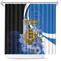 Estonia Independence Day Shower Curtain Pikk Hermann Tower Estonian Pride