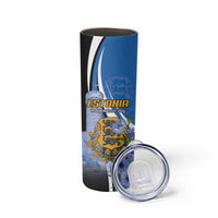 Estonia Independence Day Personalized Skinny Tumbler Pikk Hermann Tower Estonian Pride