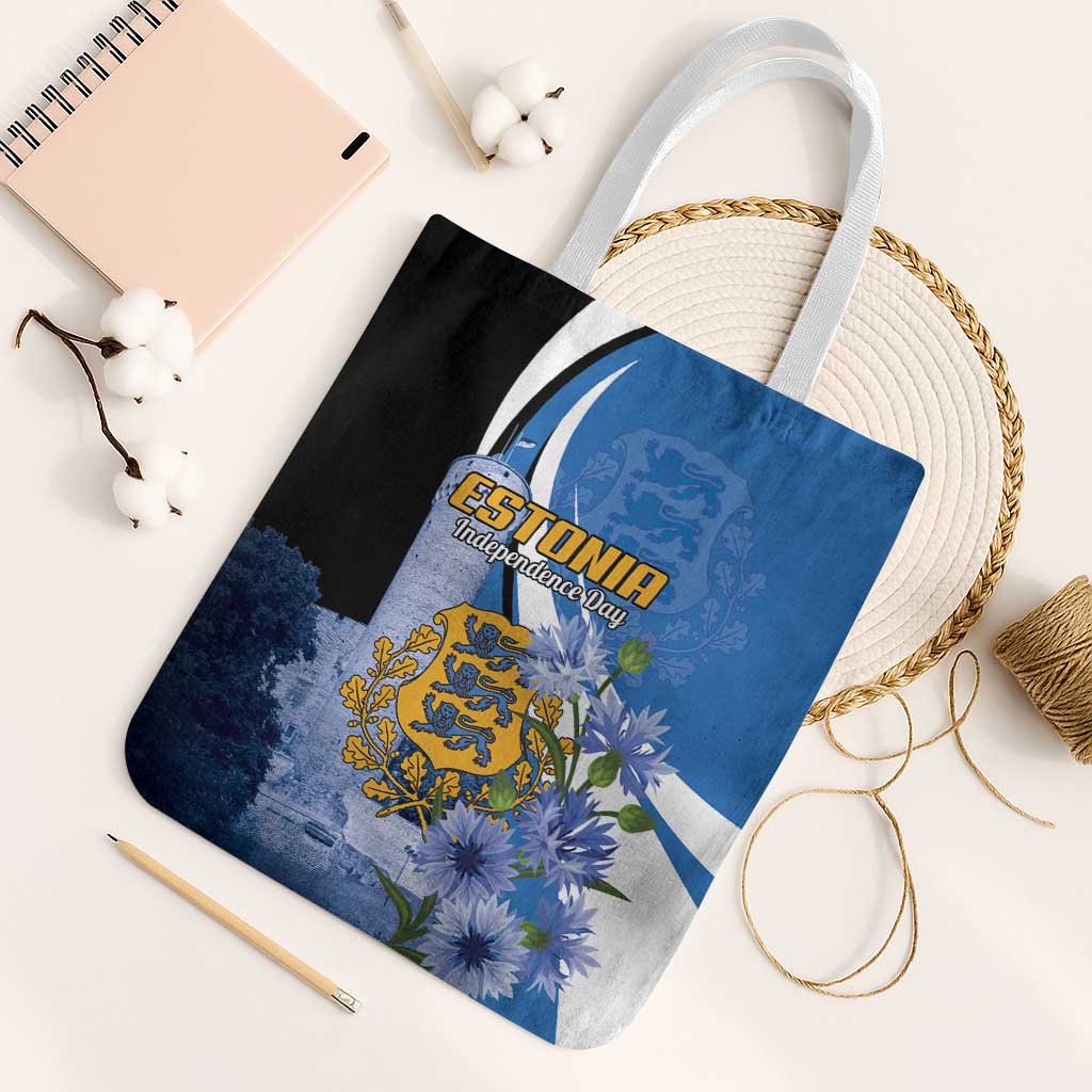 Estonia Independence Day Tote Bag Pikk Hermann Tower Estonian Pride
