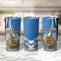 Estonia Independence Day Personalized Tumbler Cup Pikk Hermann Tower Estonian Pride