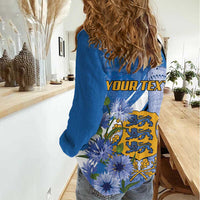 Estonia Independence Day Personalized Women Casual Shirt Pikk Hermann Tower Estonian Pride