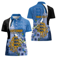 Estonia Independence Day Personalized Women Polo Shirt Pikk Hermann Tower Estonian Pride