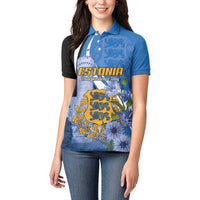 Estonia Independence Day Personalized Women Polo Shirt Pikk Hermann Tower Estonian Pride