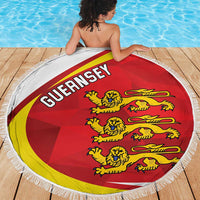 Guernsey Coat Of Arms Beach Blanket Sporty Style