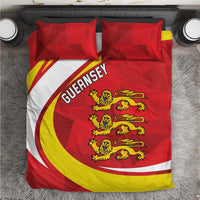 Guernsey Coat Of Arms Bedding Set Sporty Style