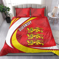 Guernsey Coat Of Arms Bedding Set Sporty Style