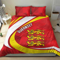 Guernsey Coat Of Arms Bedding Set Sporty Style